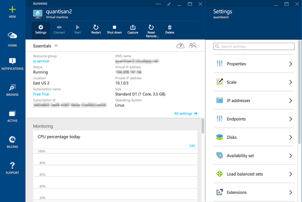 Azure VM information